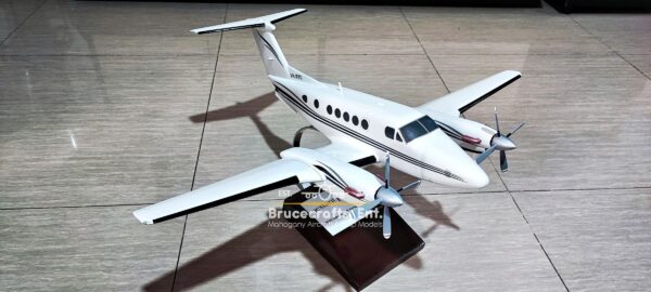 Model of Beechcraft Super King Air B200 with detailed craftsmanship.